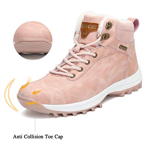 Mens Hiking Boots Winter Warm Snow Boot Water Resistant Non Slip Soft Lined L981607