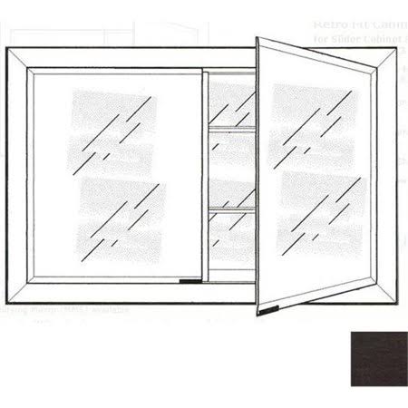27 in. x 21 in. Recessed Double Door Cabinet X95428
