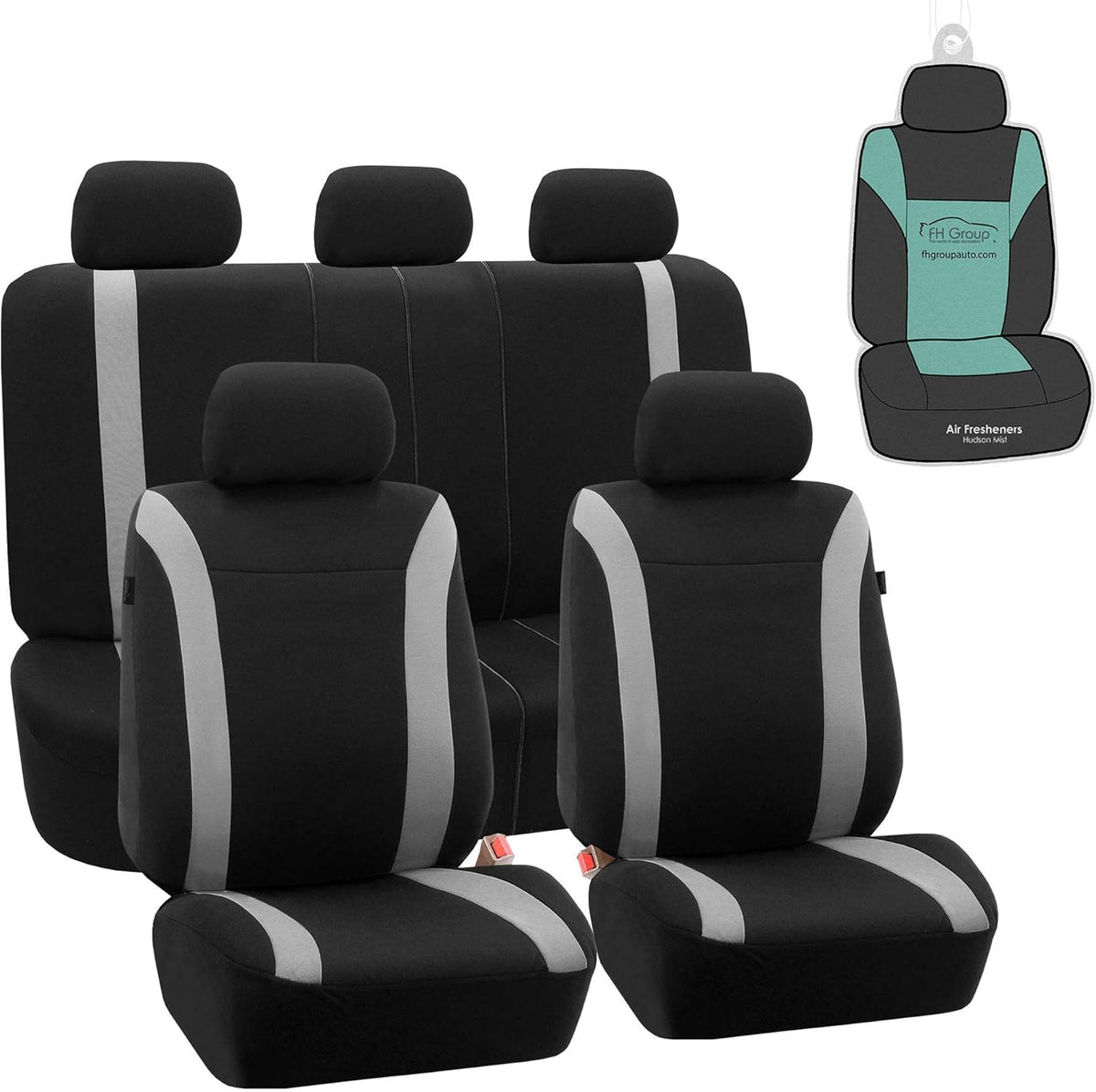 Full Set Flat Cloth Car Seat Covers with Split Bench S3982