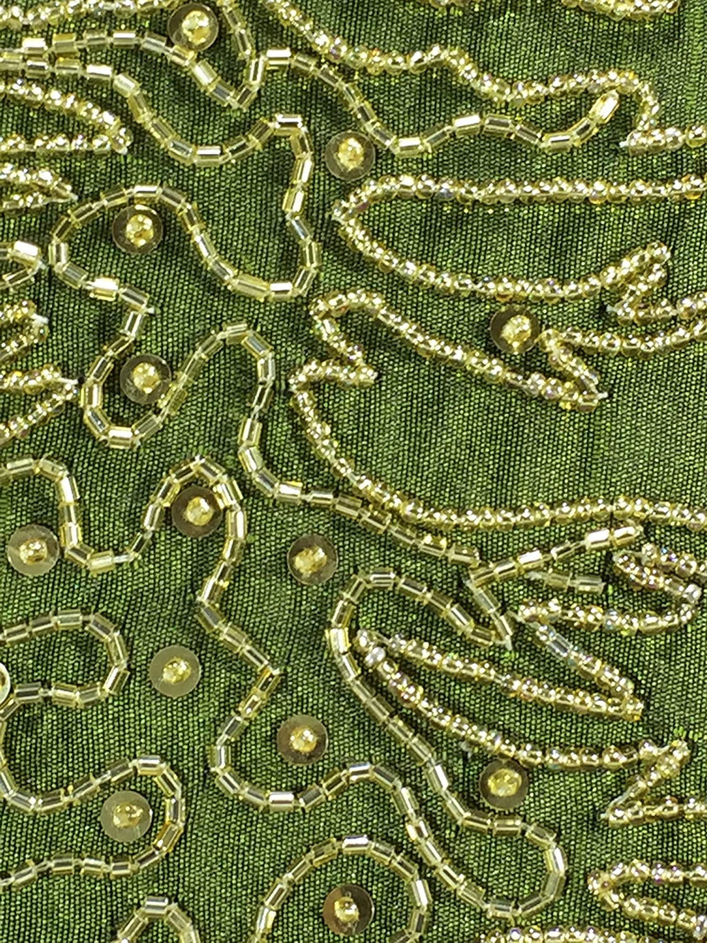 Moss Green Embroidered Euro Sham Cover 26X26 Inches Y561