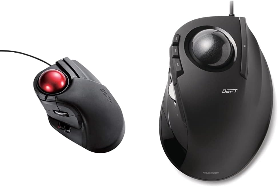 2 Pack Wired Trackball Mouse with 8-Button Function J45842