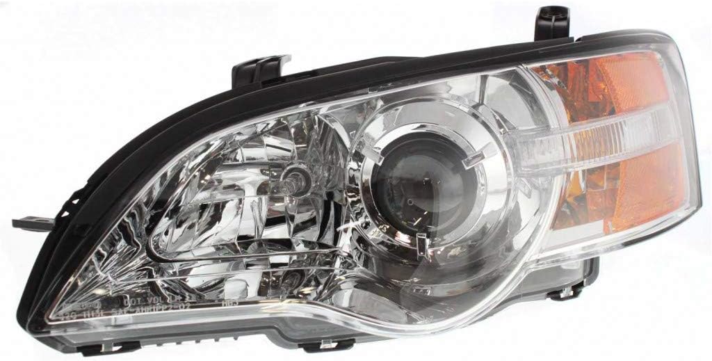 Subaru Outback Headlight Assembly 2006 2007 Driver Side with Bulbs T258