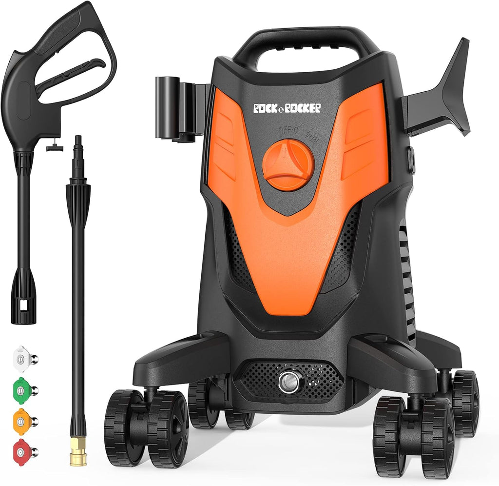 3000PSI 2.5GPM Portable Electric Pressure Washer with 4 Quick Connect Nozzles Q80140
