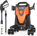 3000PSI 2.5GPM Portable Electric Pressure Washer with 4 Quick Connect Nozzles Q80140