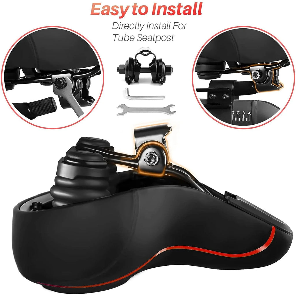 Widen Bike Seat Saddle with Absorbing Ball V4232