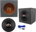 10 3200 Watt Car Audio Subwoofer with Sealed Sub Box Enclosure U1697