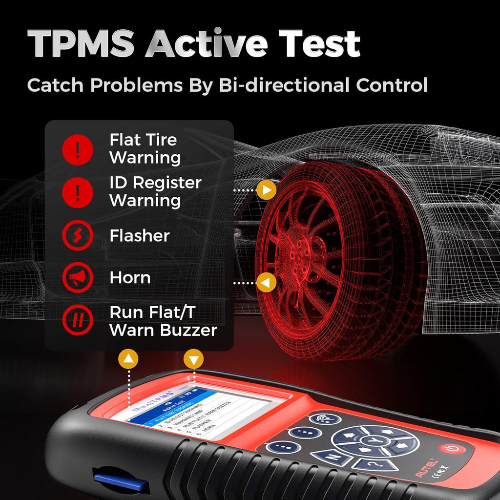 TPMS Relearn Tool with Tire Pressure Sensor Reset T283954