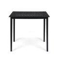 Acacia Wood Rectangle Bar Table Dark Gray E750