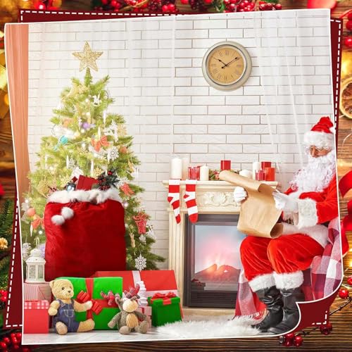2 Pcs 56 x 36 Inch Extra Large Velvet Santa Gift Bag with Drawstring W184