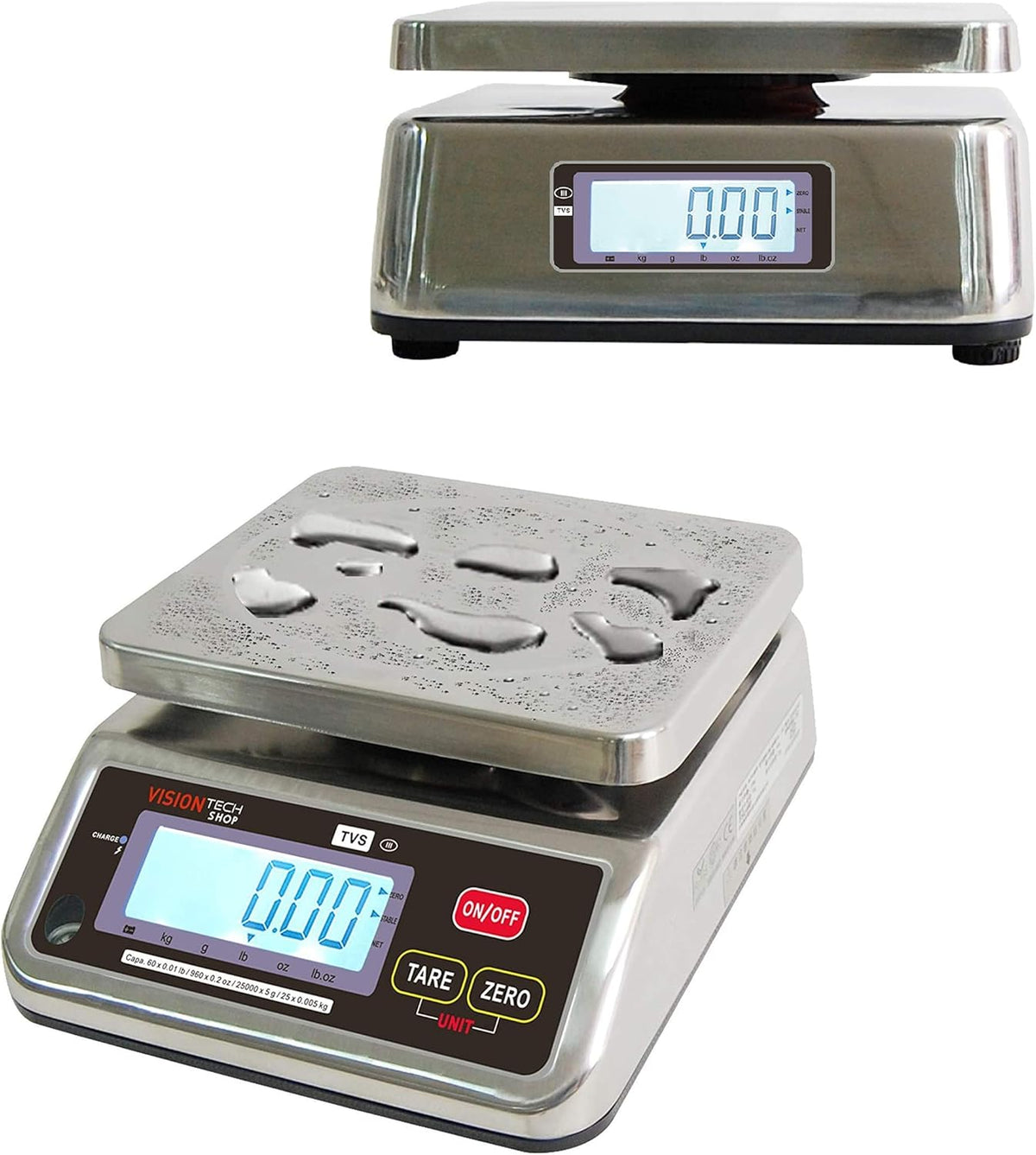 Stainless Steel Washdown Scale, 30lb Capacity A67251