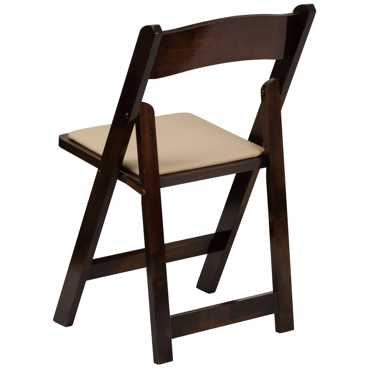 2 Pack Wood Folding Chair with Vinyl Padded Seat V14749