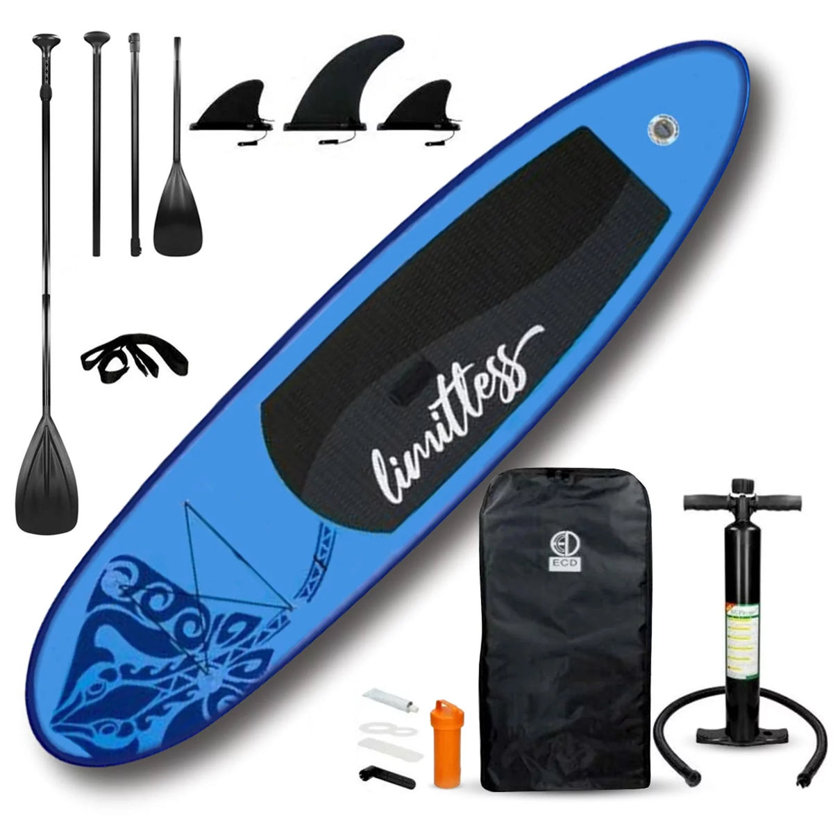 10.5' Inflatable Paddle Board 330 lb Capacity X96973