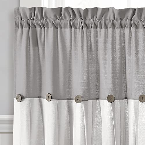 Dark Linen Tier Curtain Set, Pair, 29" W x 36" L Q987