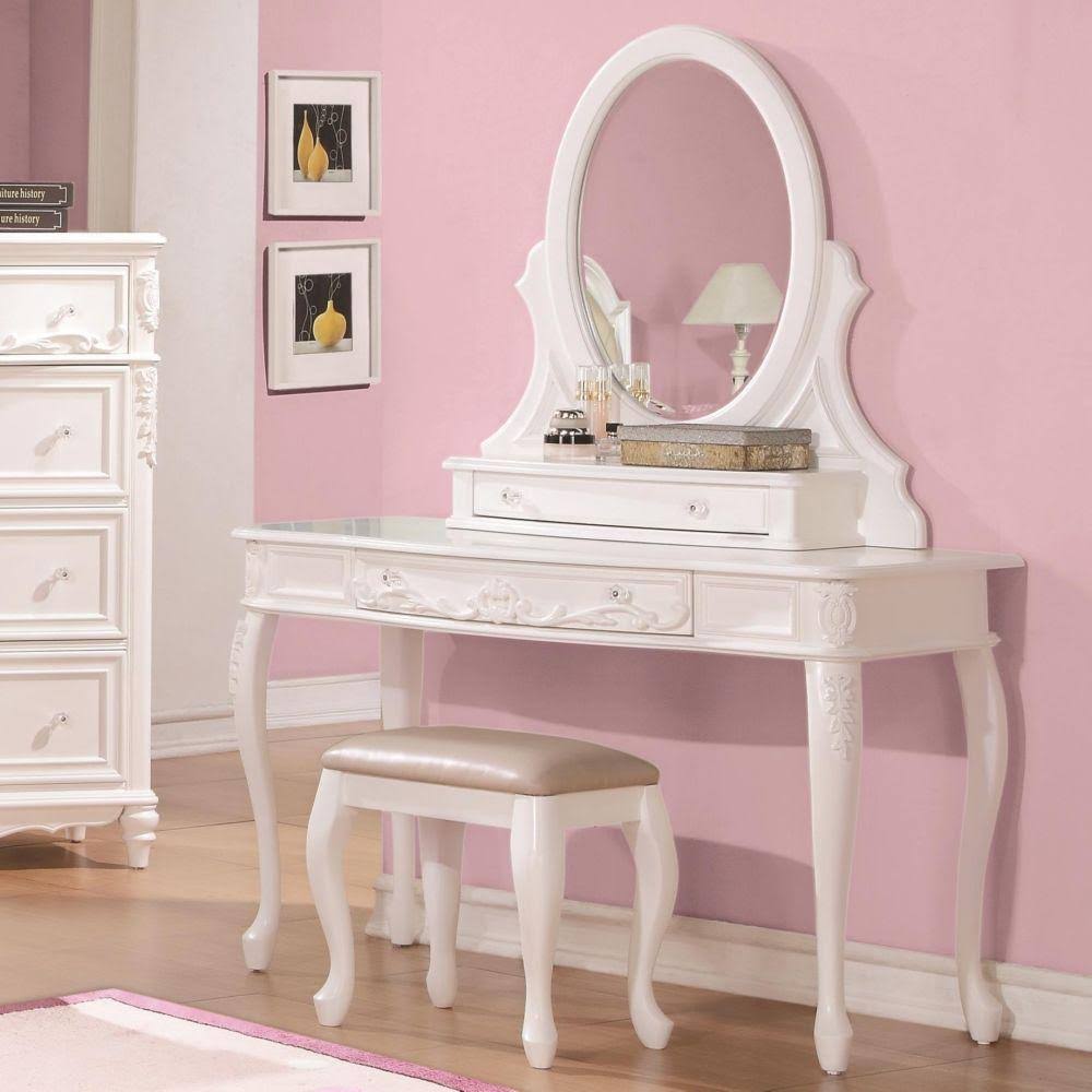 White Vanity Desk W94642