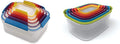 10-Piece and 12-Piece Plastic Food Storage Container Sets with Airtight Lids F720