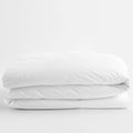 Organic White Cotton Percale Full Duvet Cover H7417