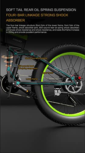 Foldable 26" x 4.0 Fat Tire Electric Bicycle with 1500w Motor and 48V 12.8Ah Removable Battery R63461