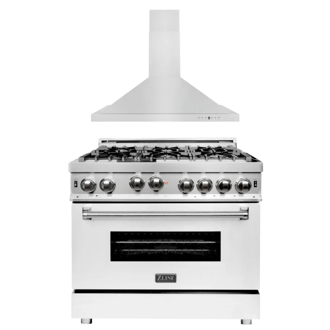 36 in. Gas Range with Range Hood Appliance Package I5681