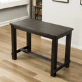 64 in. Rectangular Wooden Bar Height Table S753