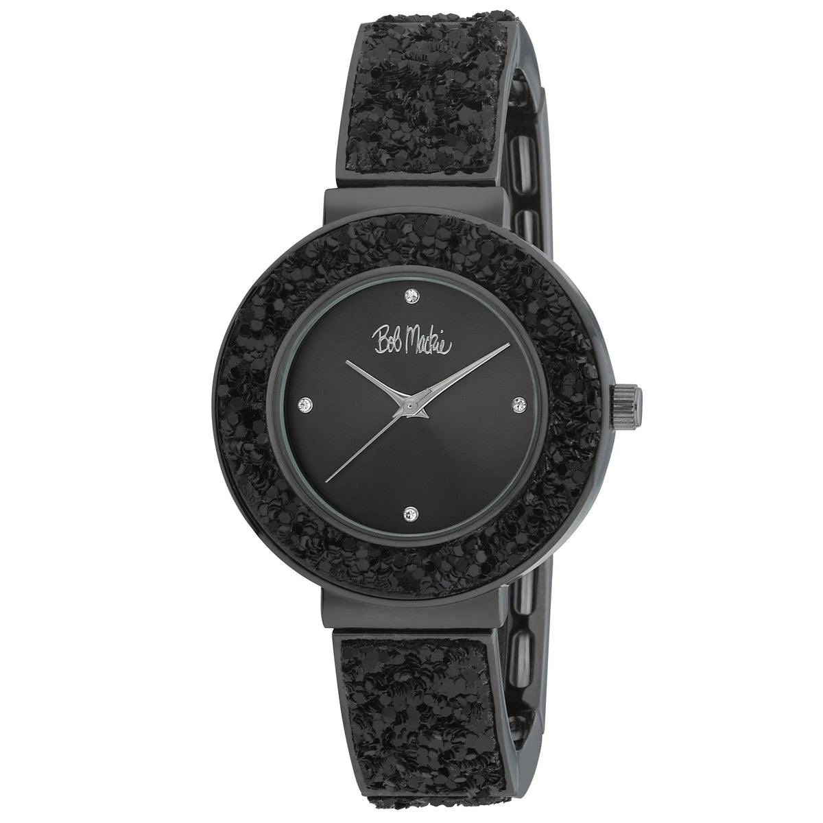 Black 35mm Stretch Sequin Expansion Watch B96554