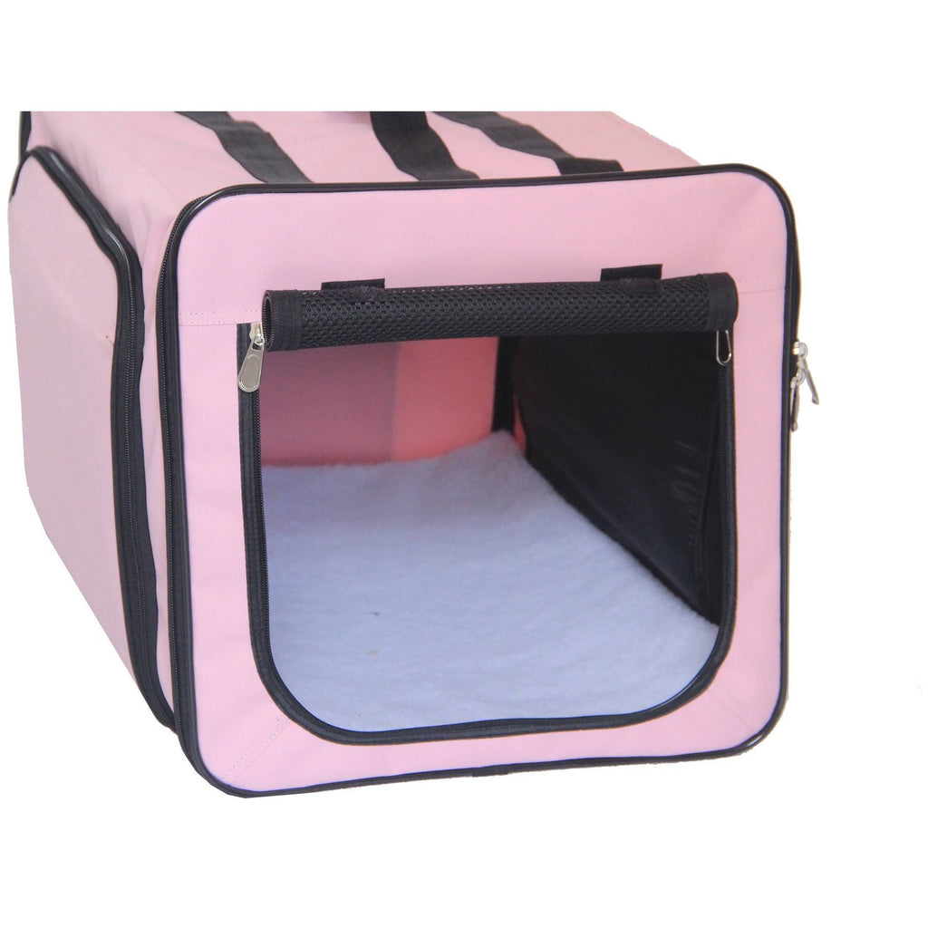 Blue Lightweight Collapsible Pet Dog Crate S3356