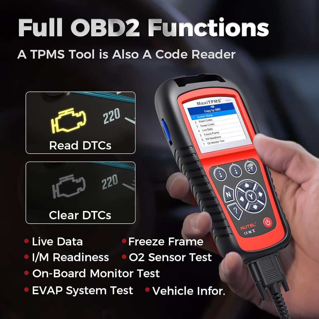 TPMS Relearn Tool with Tire Pressure Sensor Reset T283954