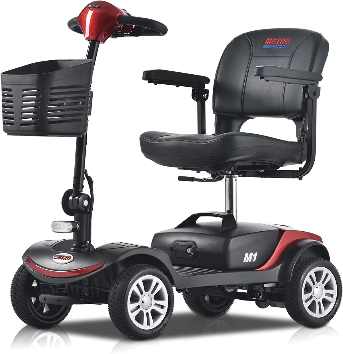 Folding 4 Wheel Scooter Red O445641