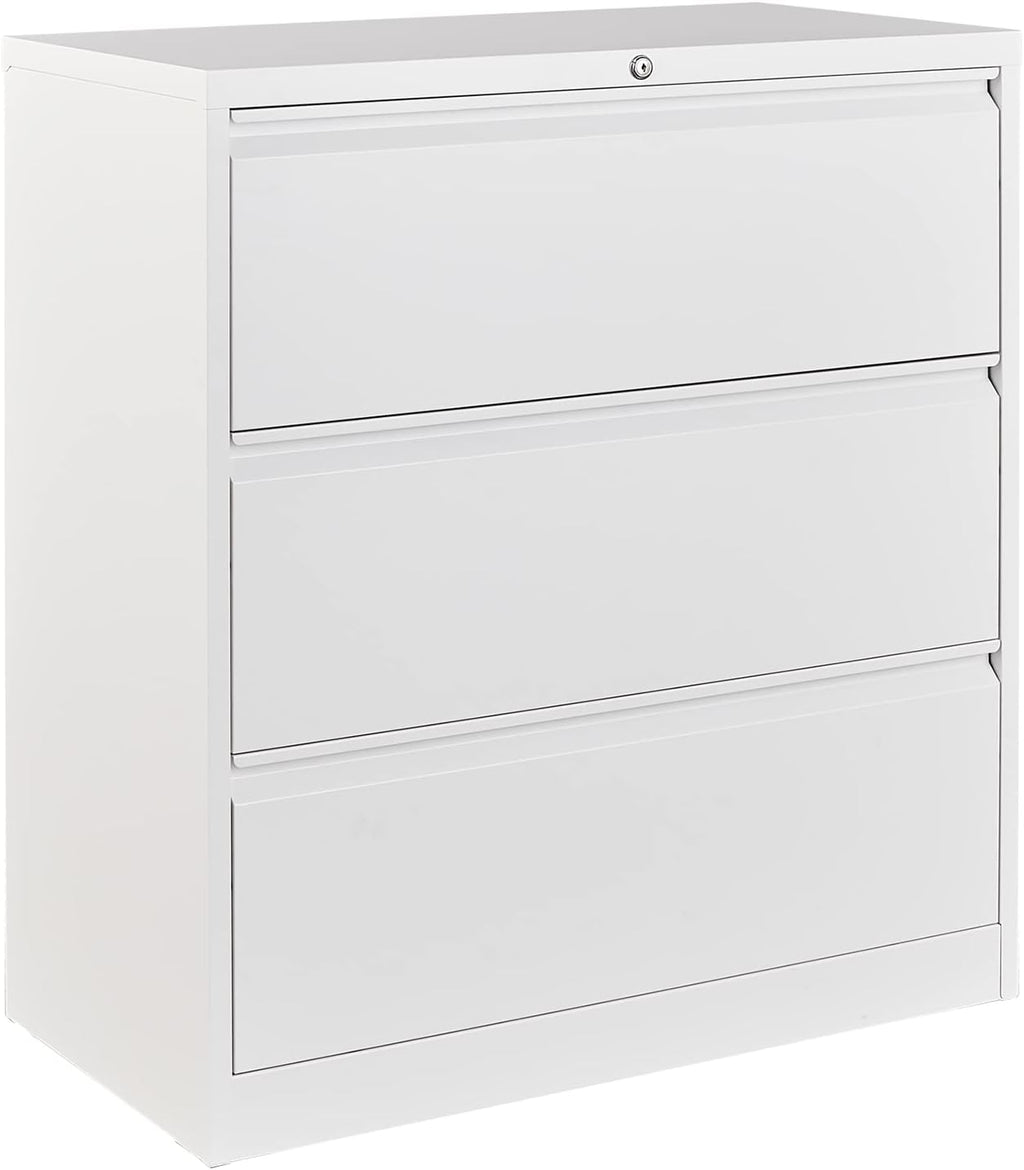 3 Drawer Lockable Metal Filing Cabinet D163