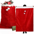 2 Pcs 56 x 36 Inch Extra Large Velvet Santa Gift Bag with Drawstring W184