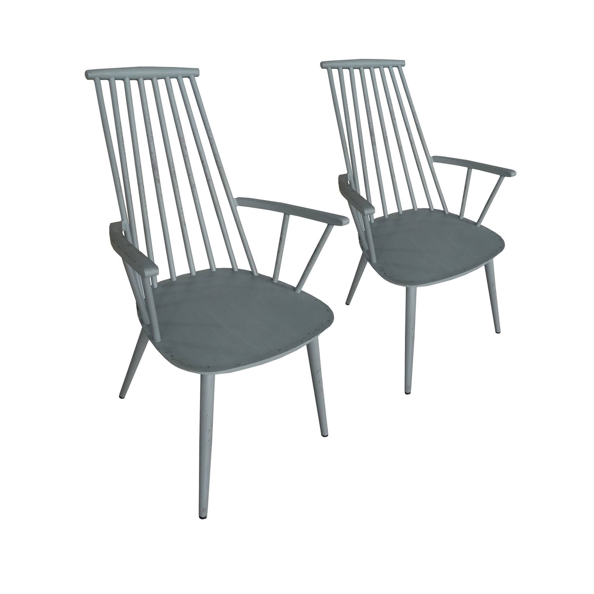 Aluminum Indoor/Outdoor Dining Chair Set of 2 Gray R45384