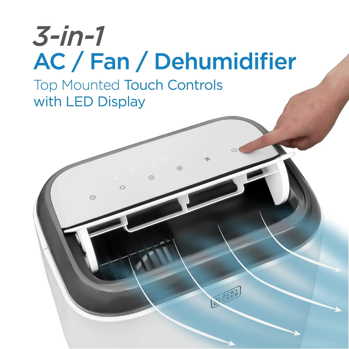 5,000 BTU Portable Air Conditioner with Remote Control, White H190
