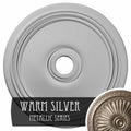 Diane Ceiling Medallion, Hand-Painted Warm Silver D620