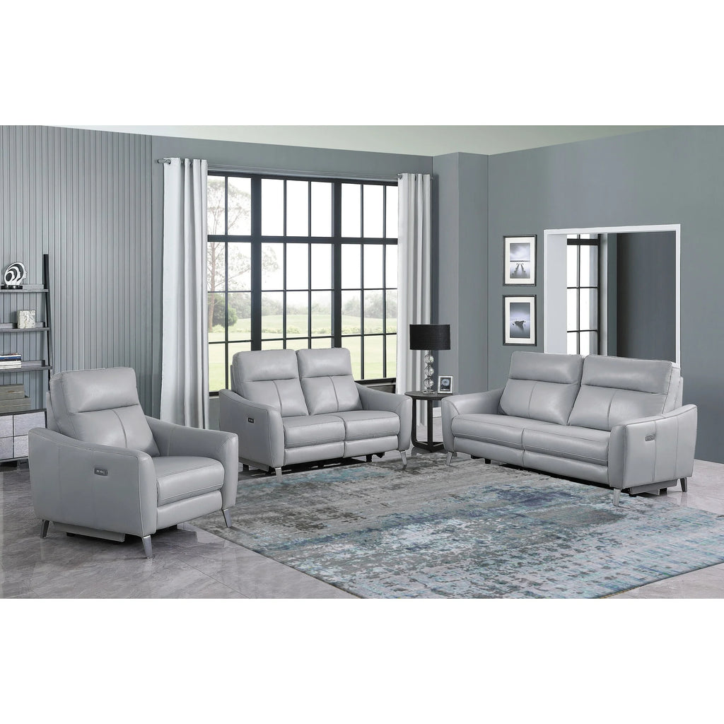 Blue 3-piece Power Reclining Living Room Set M887