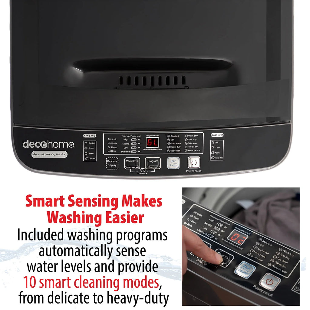 Fully Automatic Portable Washing Machine, 1.8 cu. ft., 16lb Capacity E114