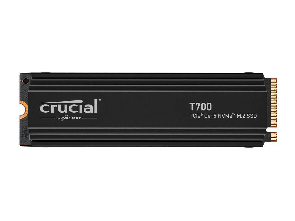 Crucial T700 GEN5 NVME SSD M.2 2280 W/ Heatsink 2TB PCI-Express 5.0 x4 TLC NAND Internal Solid State Drive I12645