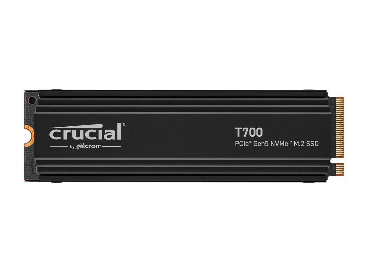 Crucial T700 GEN5 NVME SSD M.2 2280 W/ Heatsink 2TB PCI-Express 5.0 x4 TLC NAND Internal Solid State Drive I12645