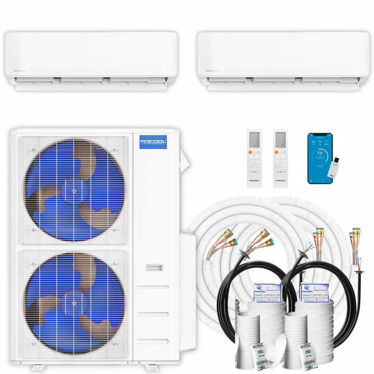 48,000 BTU 2 Zone Ductless Air Conditioner and Heat Pump K54167