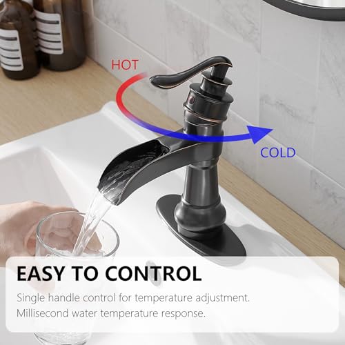 Oil Rubbed Bronze Single Hole Vessel Sink Faucet H87534
