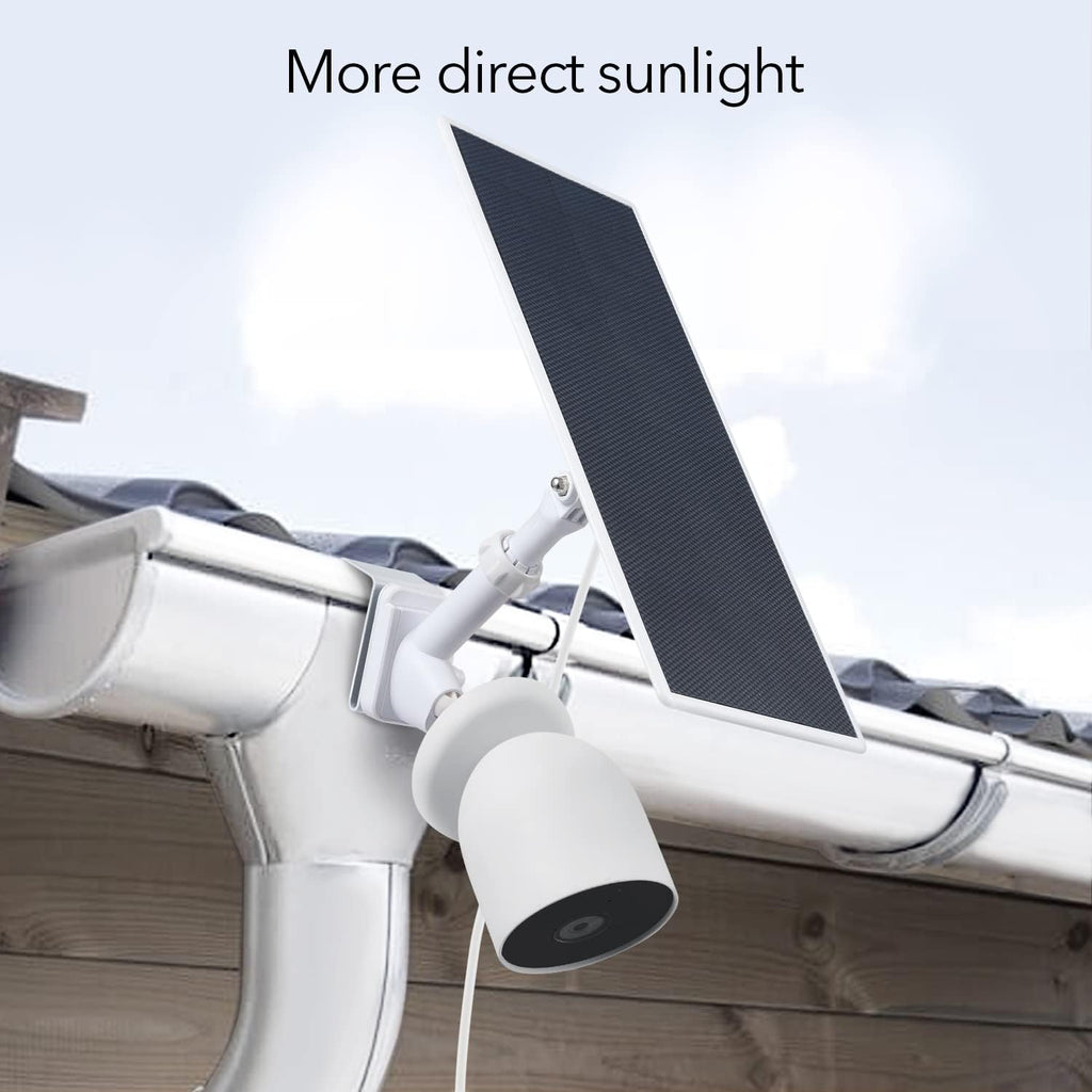 2-in-1 Gutter Mount for Google Nest Cam and Compatible Solar Panel J58859