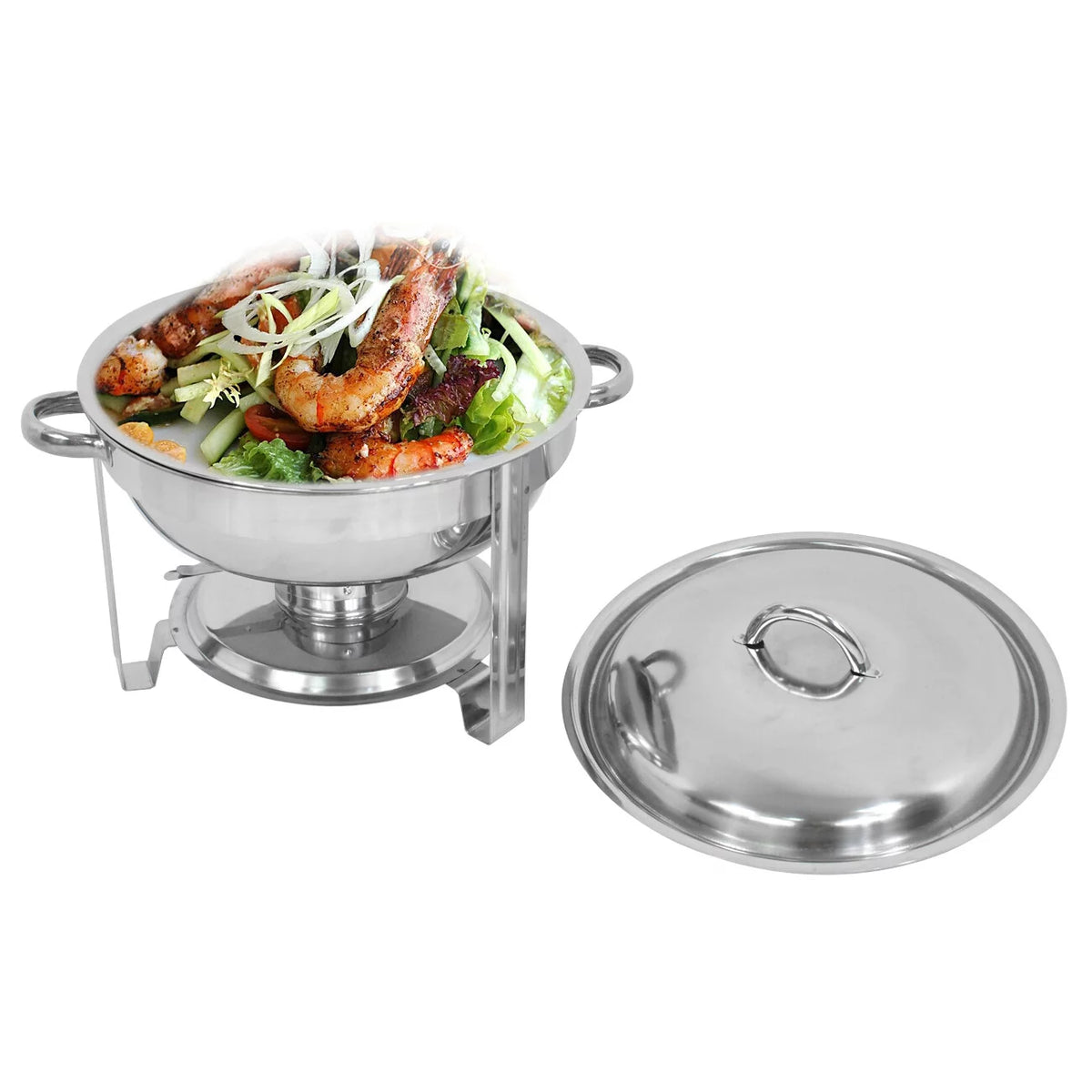 Round Chafing Dish 5Qt 4 Pack N477879