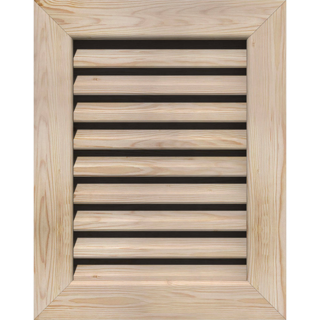 Unfinished Vertical Gable Vent G10412