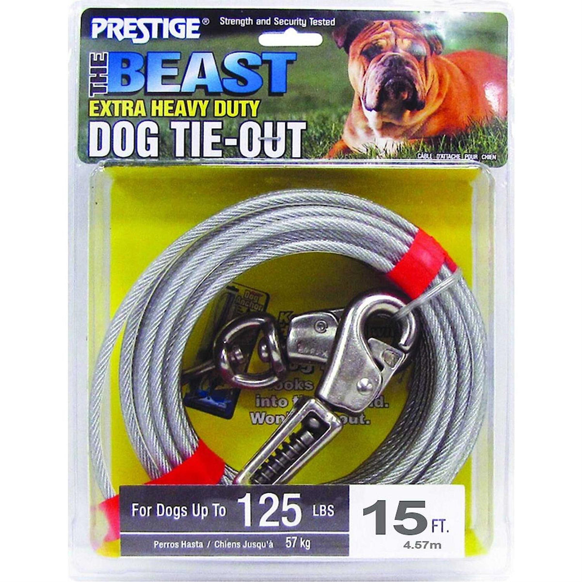 15ft XL Dog Tie-Out with Spring I44806