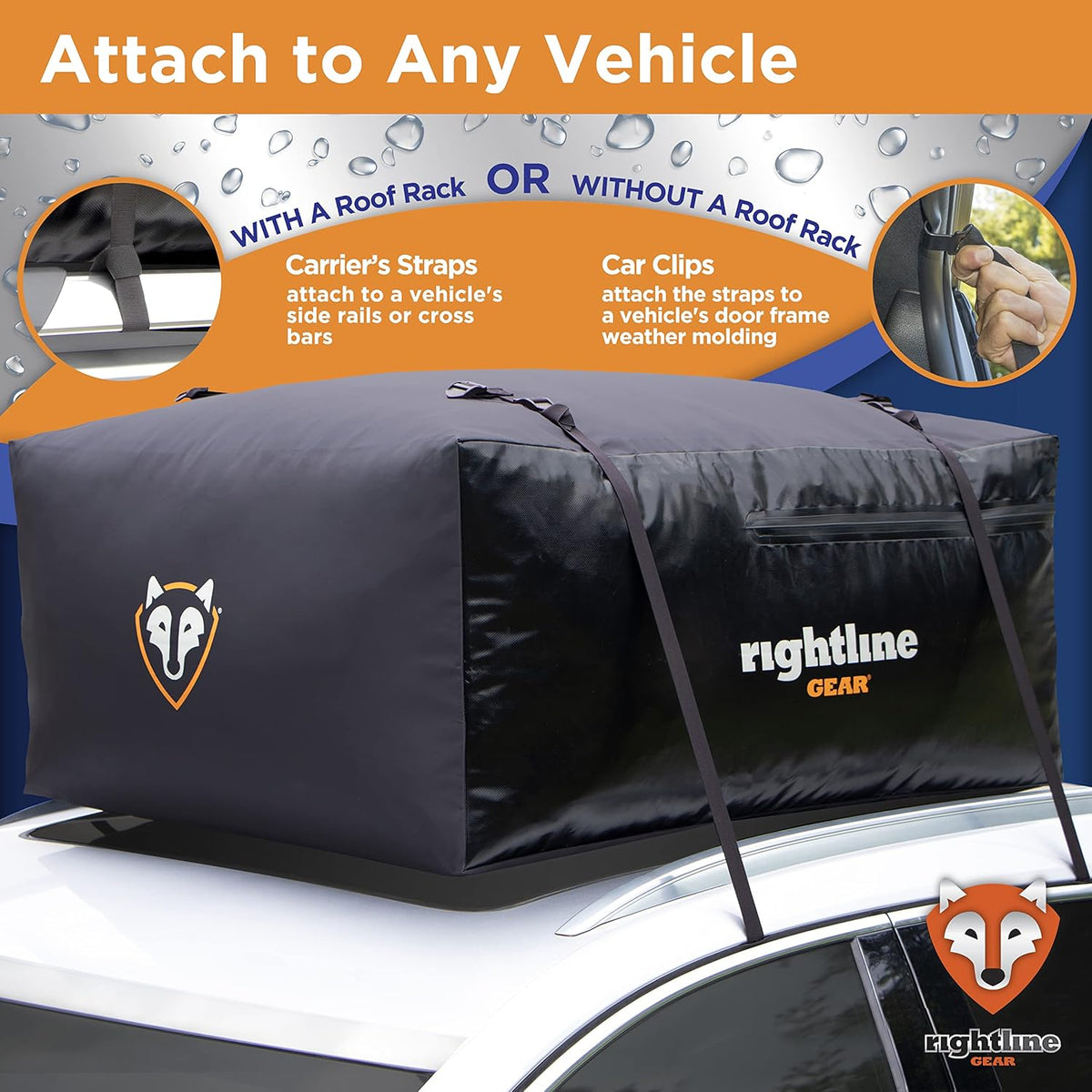 15 cu ft Waterproof Car Top Carrier K229