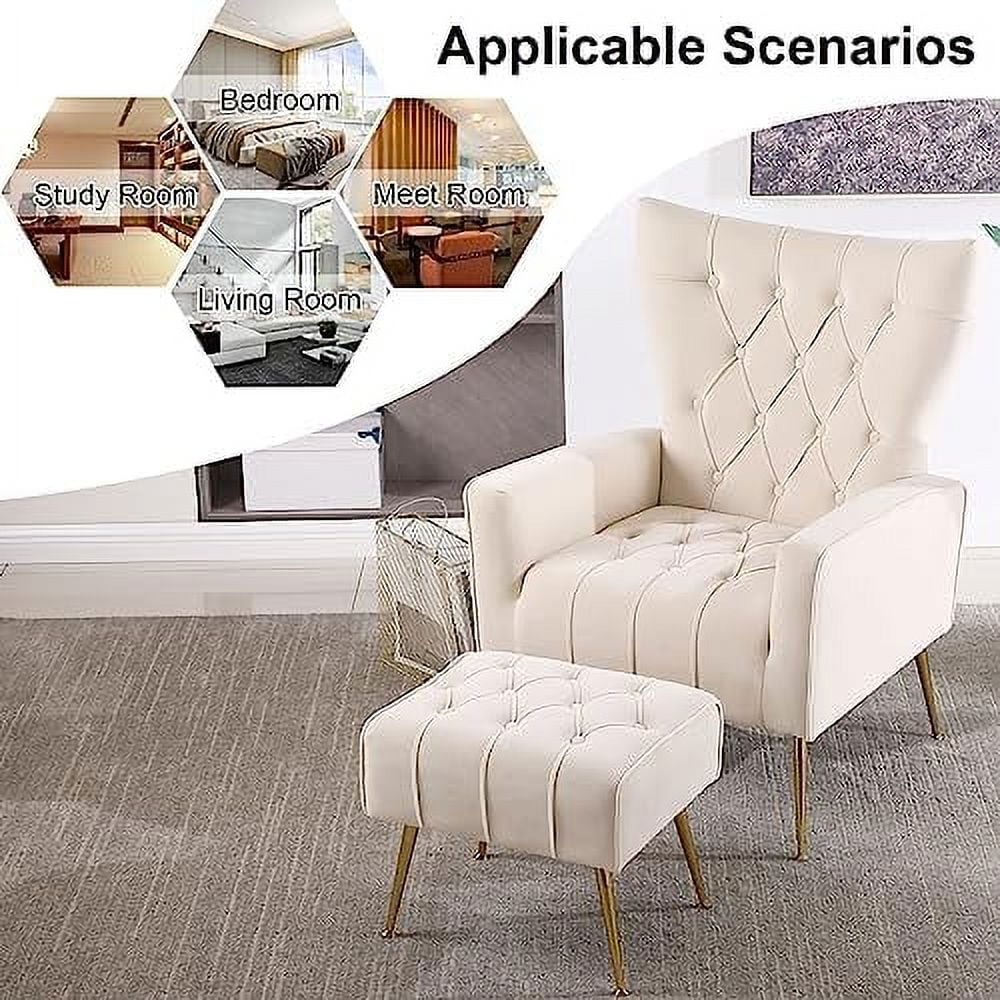 Teddy Accent Chair with Ottoman R83997