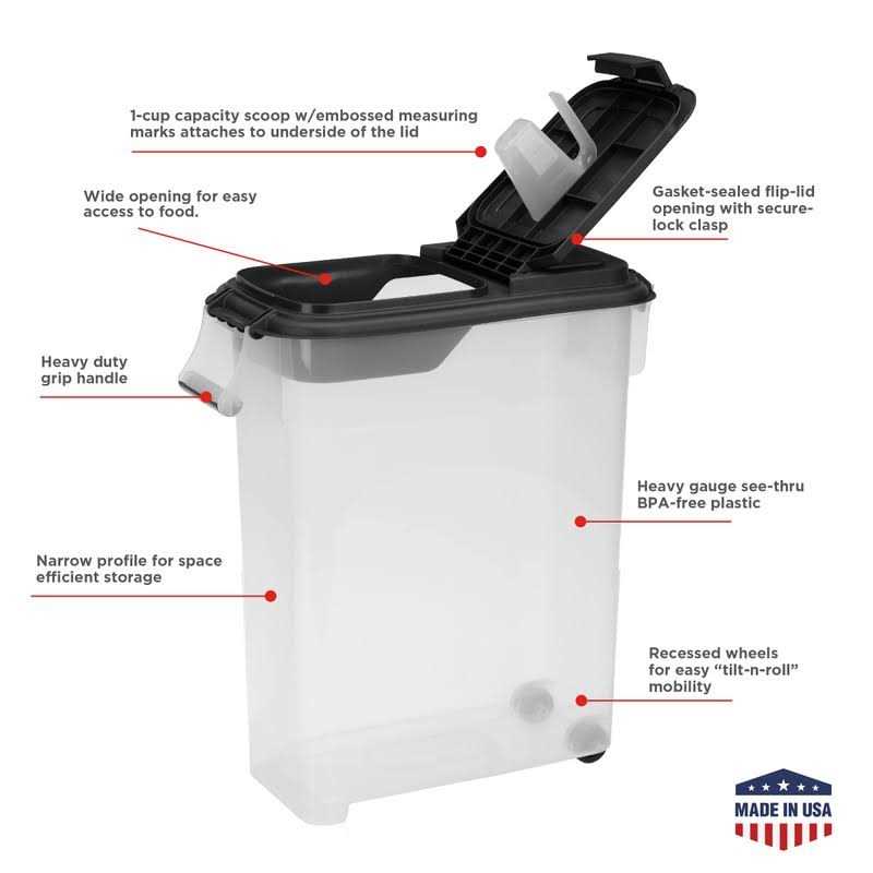 Airtight Pet Food Storage Container 50 QT C760