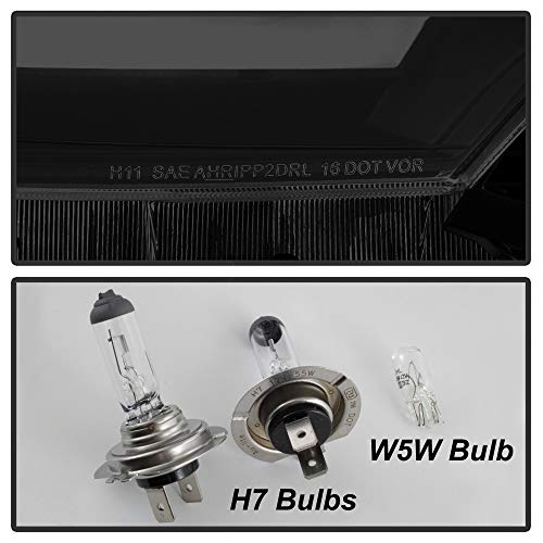 Black Smoked LED Sequential Headlamps Q454539