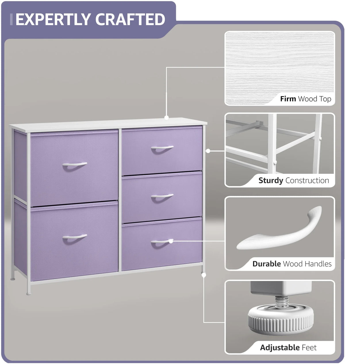 5 Drawer Dresser S361641