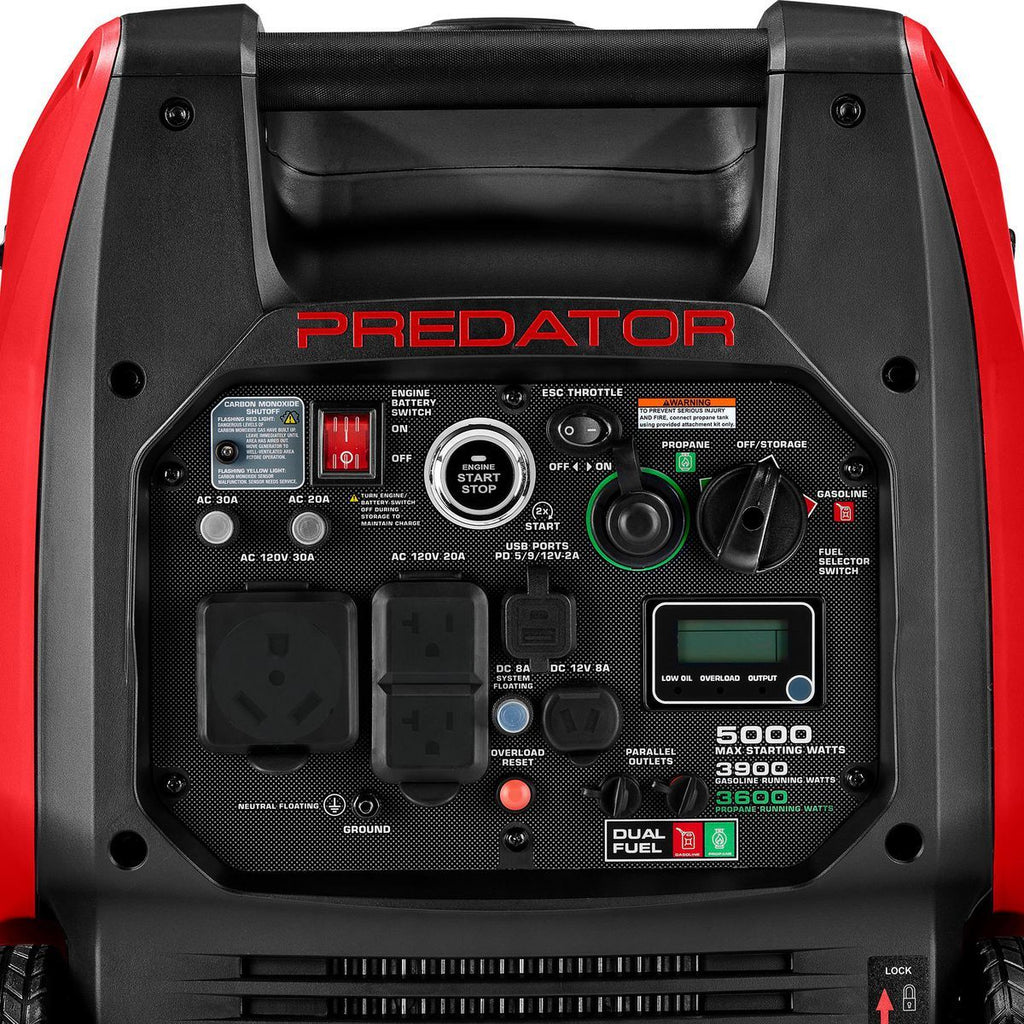 5000 Watt Dual-Fuel Inverter Generator with Remote Start U92352