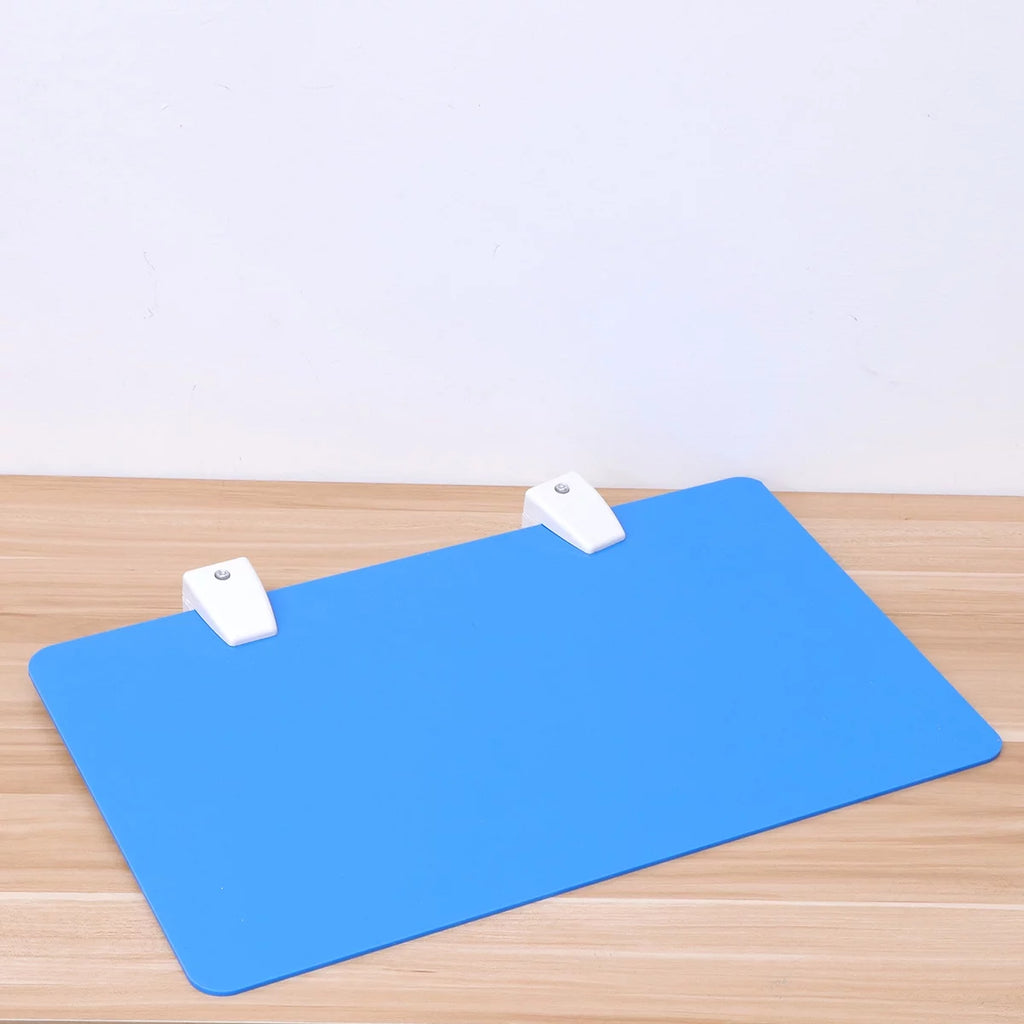Acrylic Desktop Partition Board with Clamp 50x30cm Blue F325351