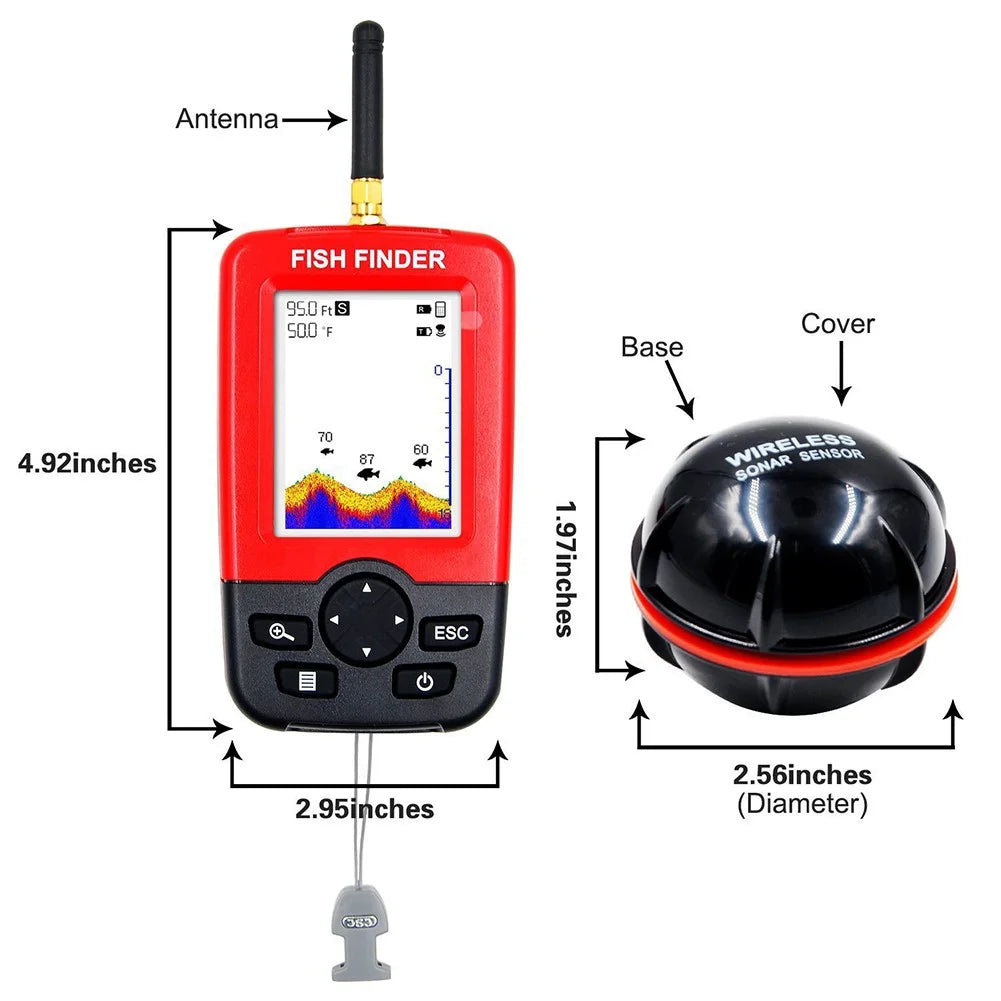 Wireless Portable Fish Finder with 40M Sonar L984